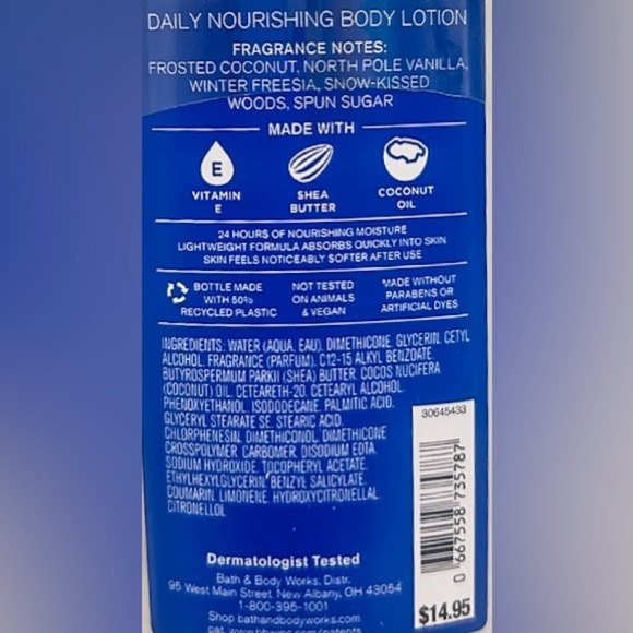 BATH AND BODY WORKS | Frosted Coconut Snowball Seasonal Lotion | Brand New | - Picture 4 of 5